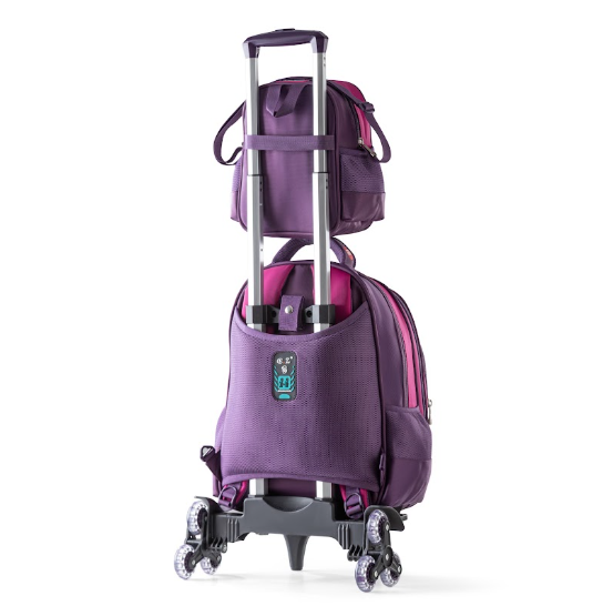 Fairytale Princesses 3D Embossed Trolley School Bag Set (3-in-1)