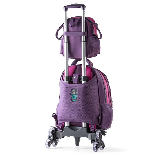 Enchanted Fairy Princess 3D Embossed Trolley School Bag Set (3-in-1)