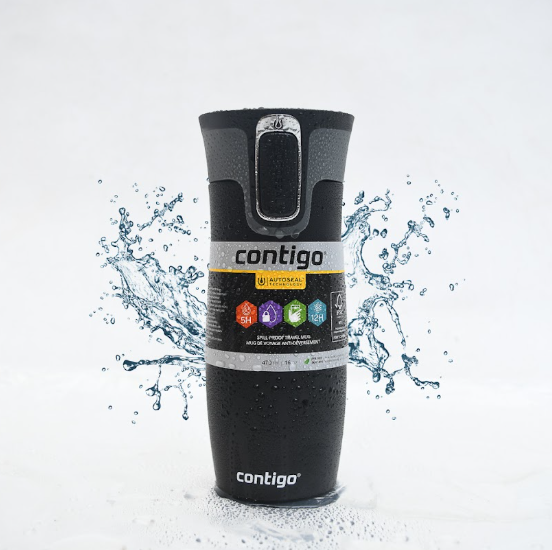 Contigo Autoseal West Loop Stainless Steel Travel Mug ( 470 ML ) - Matte Black