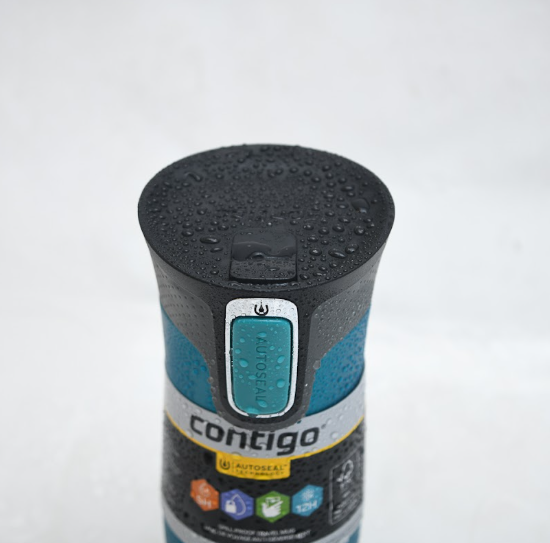 Contigo Autoseal West Loop Stainless Steel Travel Mug ( 470 ML ) - Teal / Metallic Blue