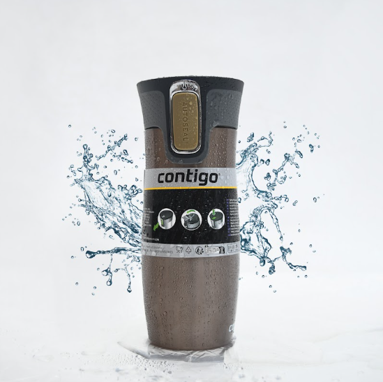 Contigo Autoseal West Loop Stainless Steel Travel Mug, Bronze-Champagne ( 470 ML )