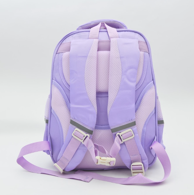 Preppy Color-Block School Backpack