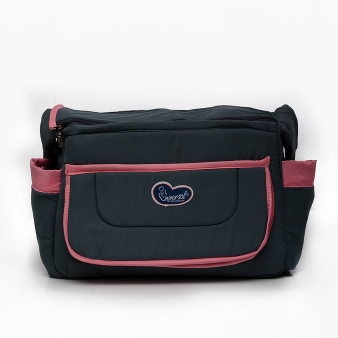 Cute Embroidered Animal Patch Diaper Bag with Matching Changing Mat