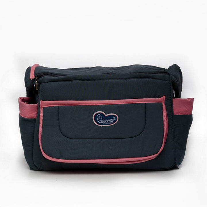 Cute Embroidered Animal Patch Diaper Bag with Matching Changing Mat