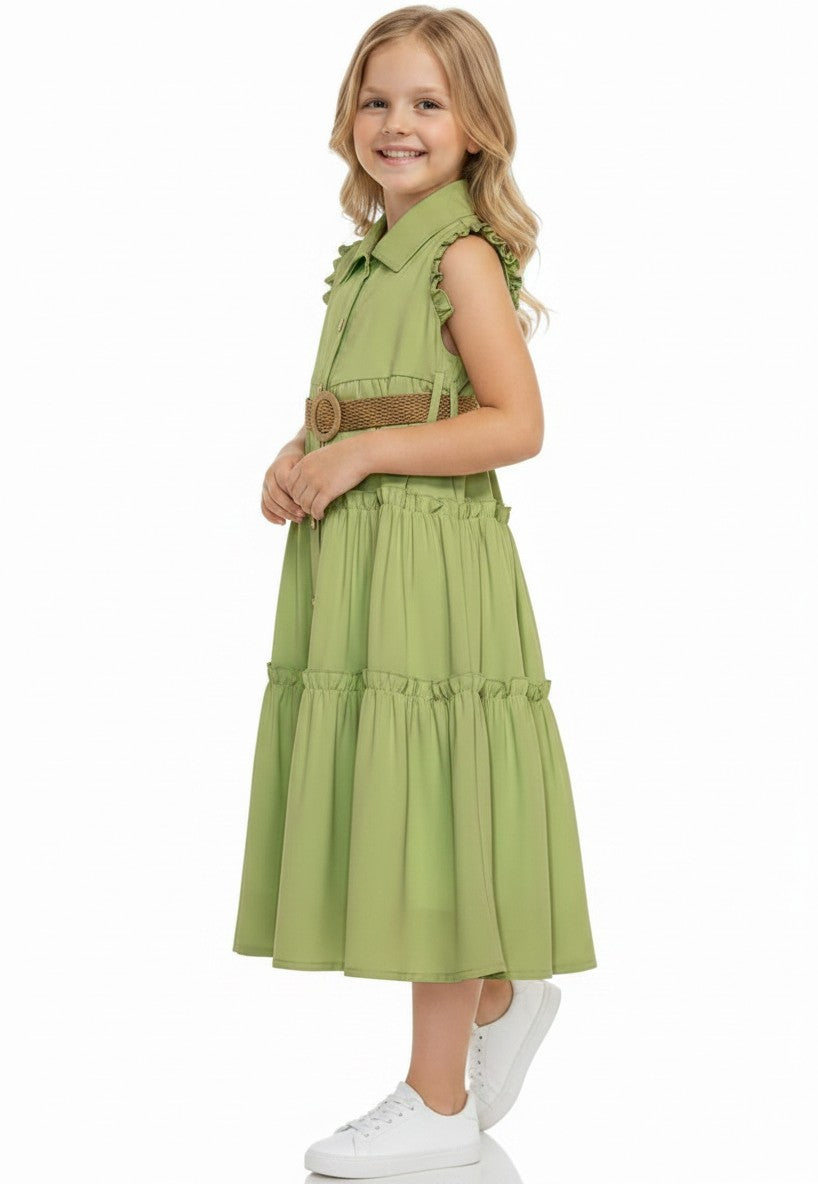Summer Breeze Ruffled Tiered Dress
