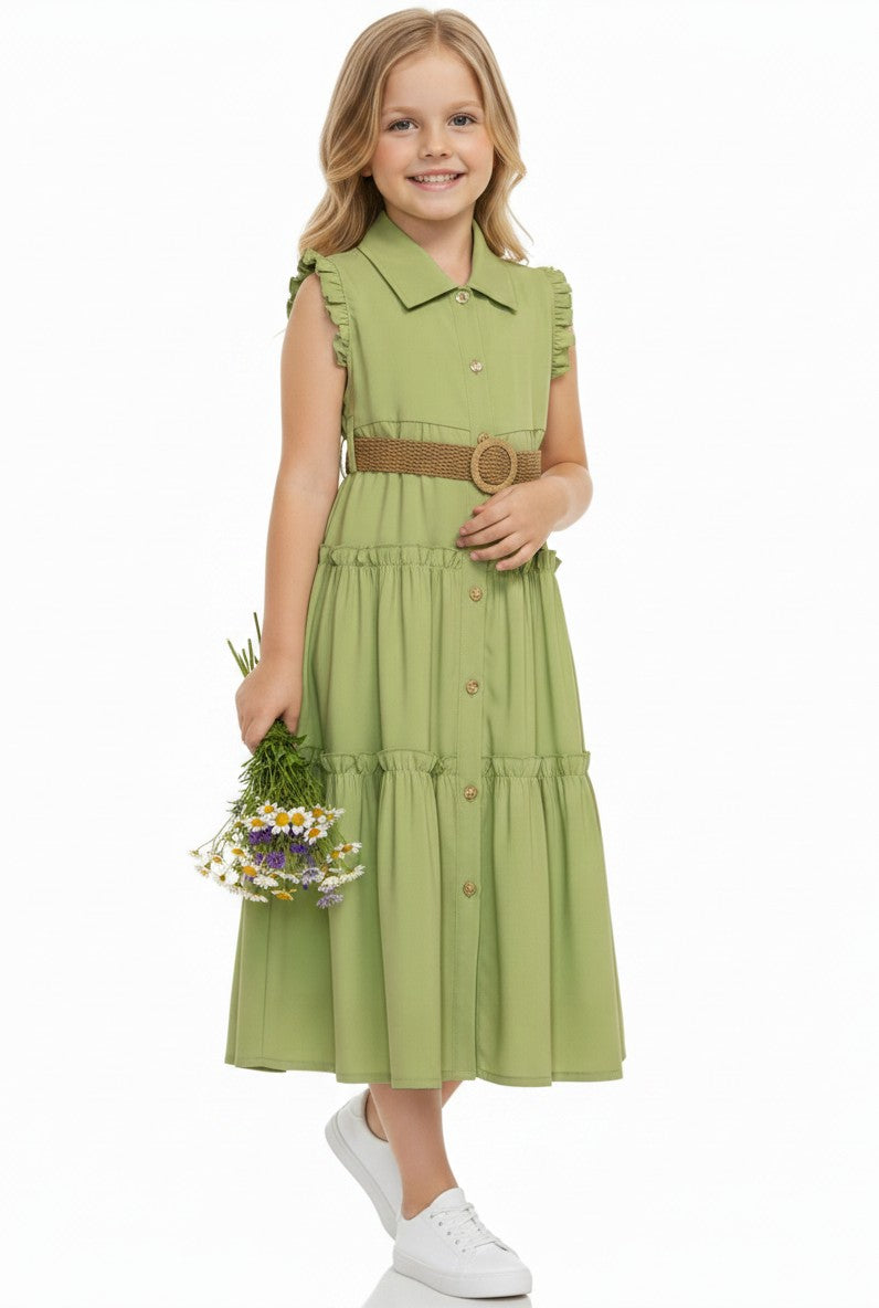 Summer Breeze Ruffled Tiered Dress