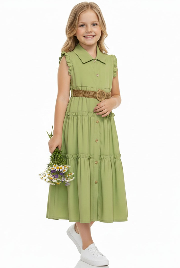Summer Breeze Ruffled Tiered Dress