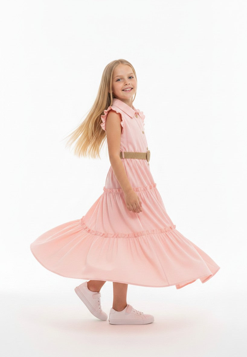 Summer Breeze Ruffled Tiered Dress