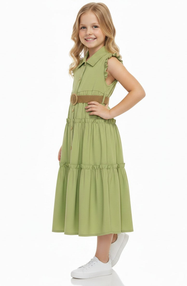 Summer Breeze Ruffled Tiered Dress