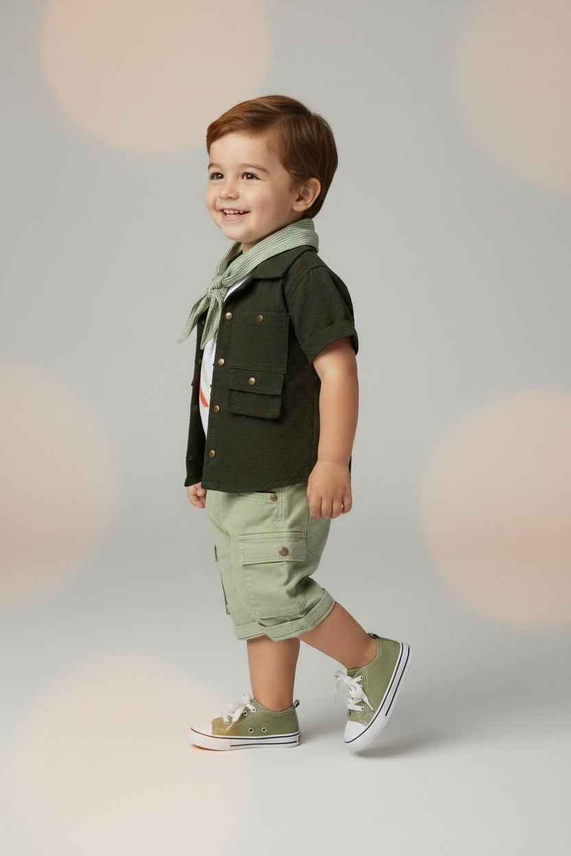 Little Adventurer Safari Green Cargo Set