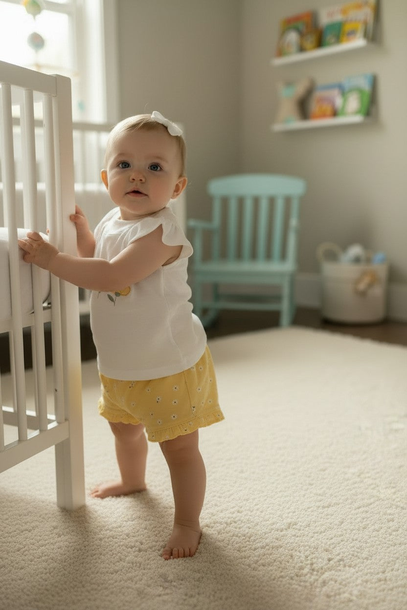 Floral Embroidered Two-Piece Cotton Set