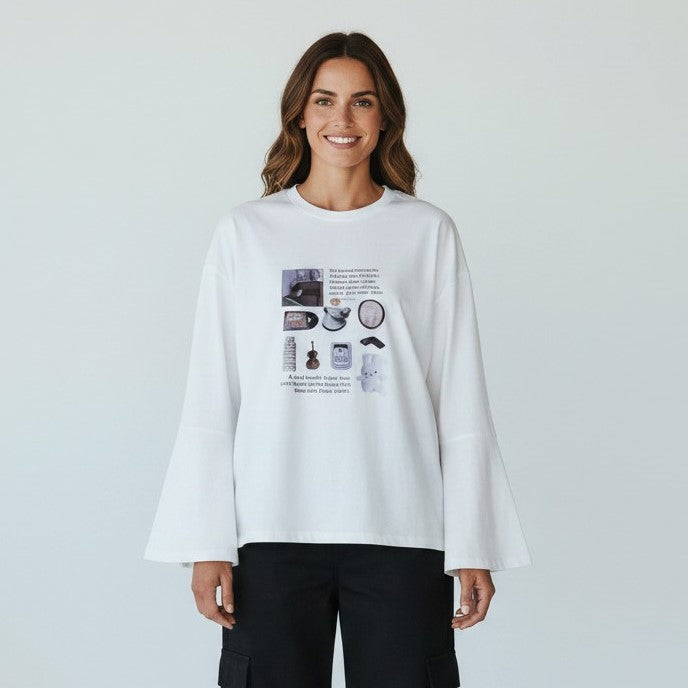 The 'Artsy Journal' Oversized Pullover