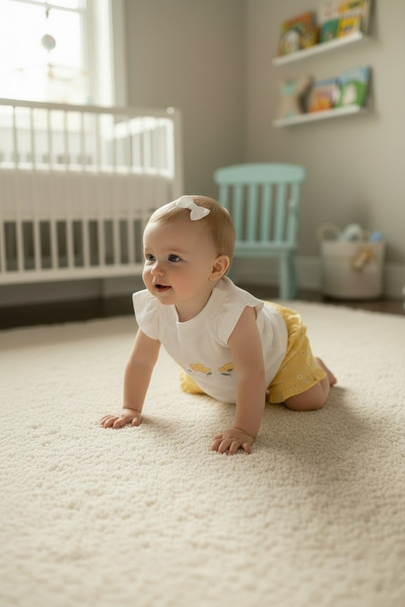 Floral Embroidered Two-Piece Cotton Set