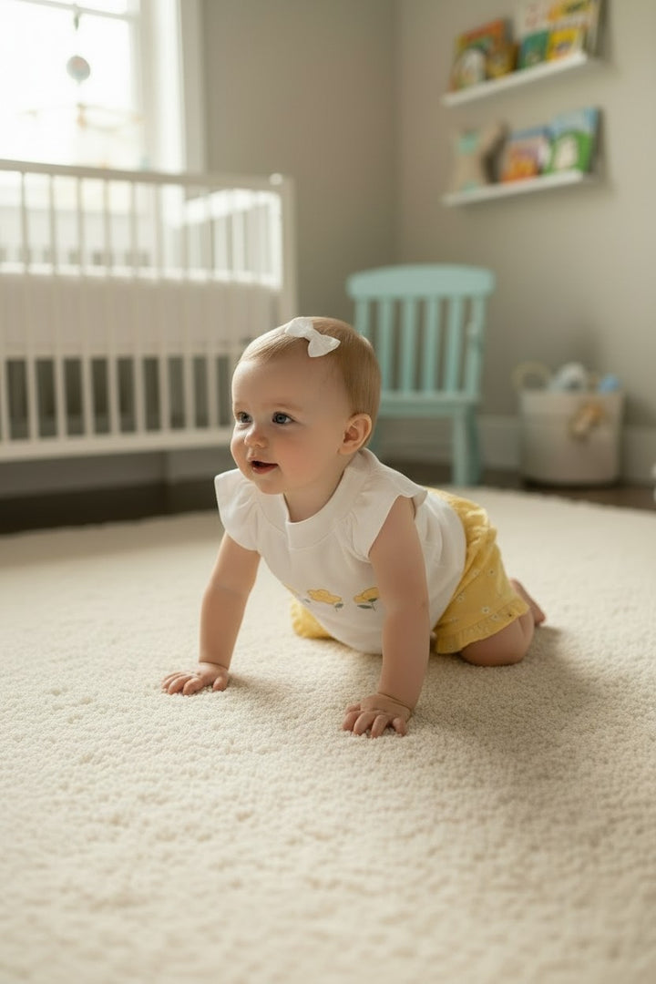 Floral Embroidered Two-Piece Cotton Set