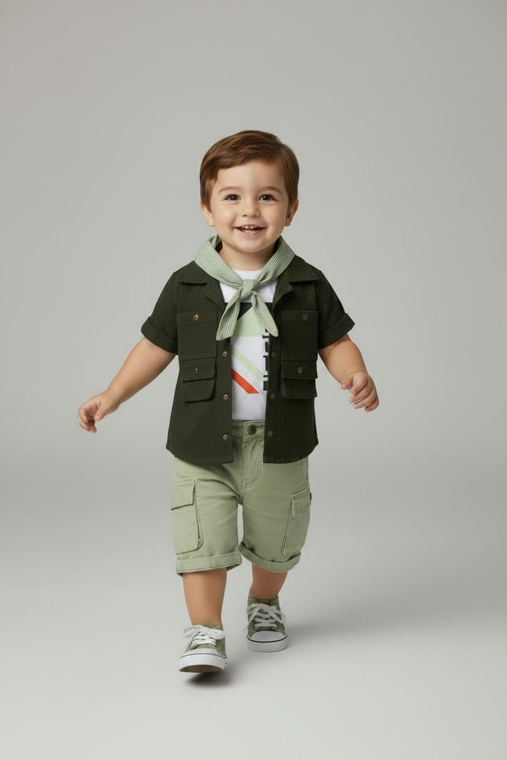 Little Adventurer Safari Green Cargo Set