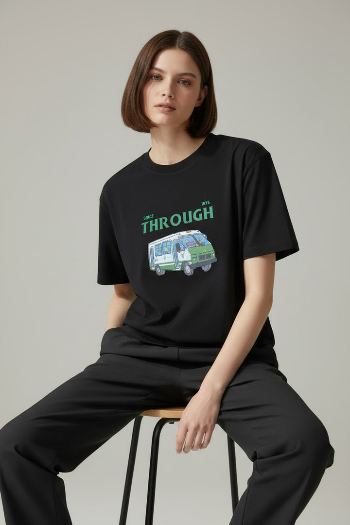 "Through" Graphic Oversized T-Shirt