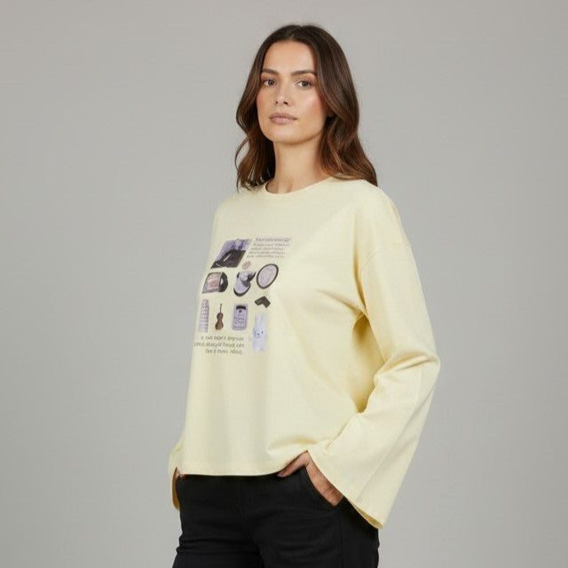 The 'Artsy Journal' Oversized Pullover