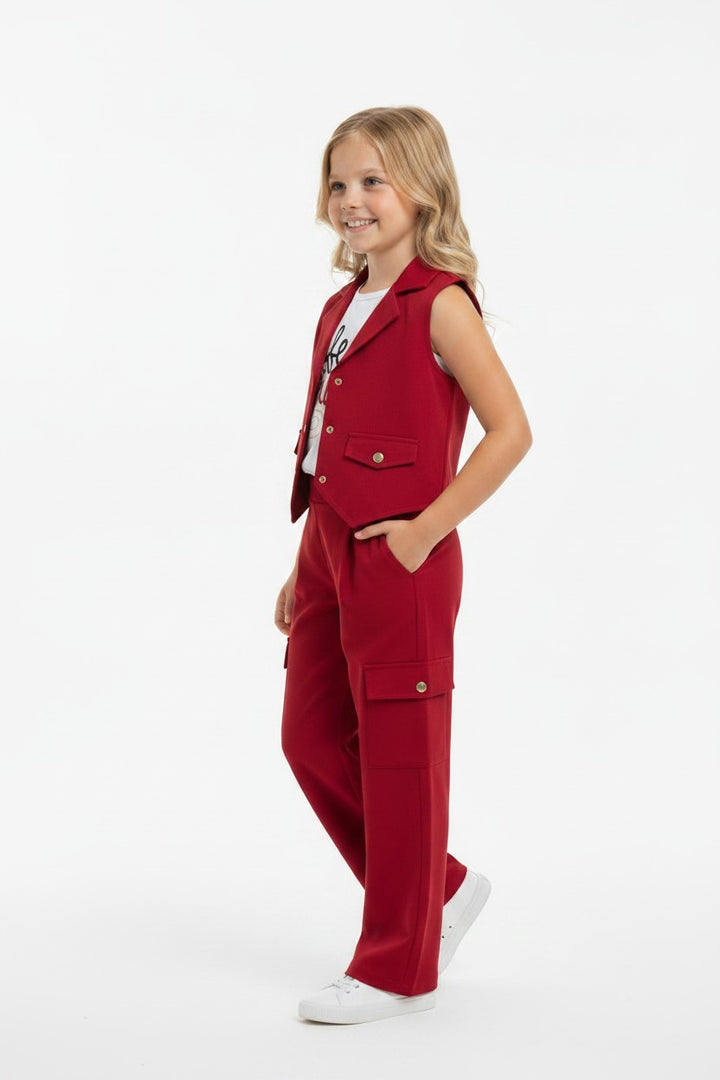 Chic Sleeveless Cargo Set