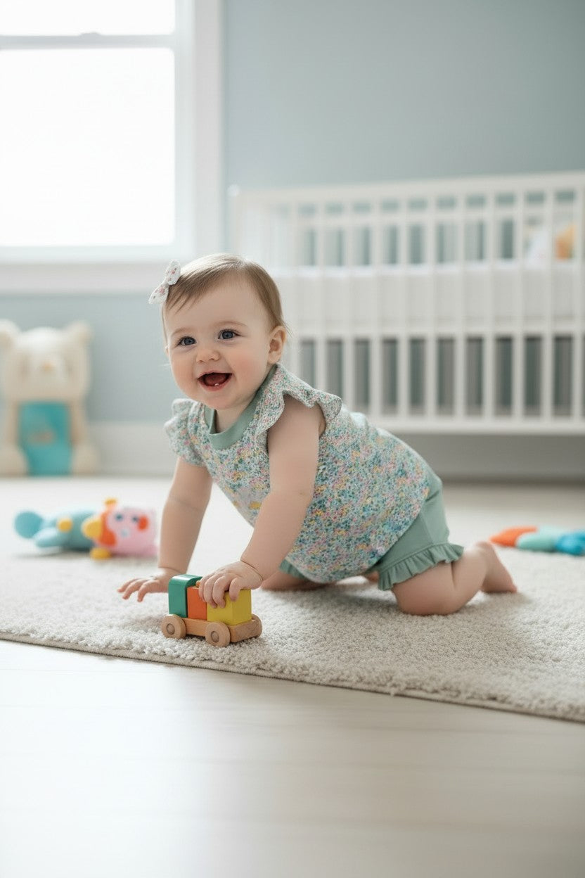 Blossom & Bloom Ruffle Short Set