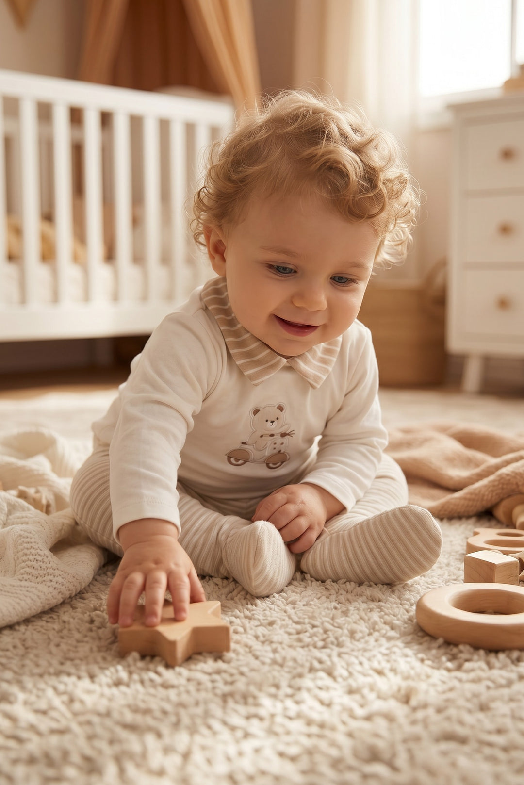 Little Scooter Bear Footed Set