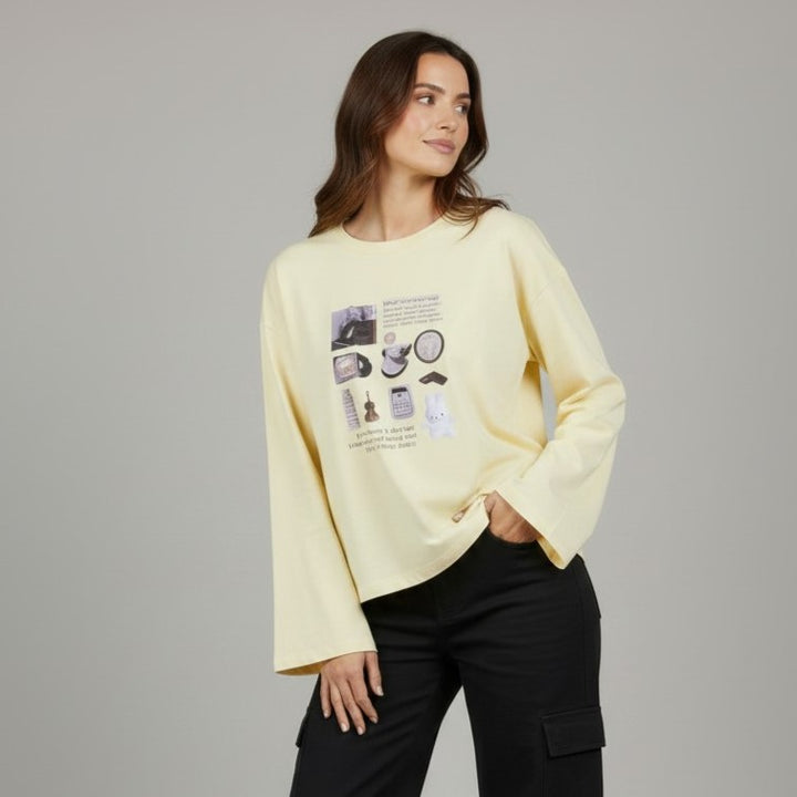 The 'Artsy Journal' Oversized Pullover