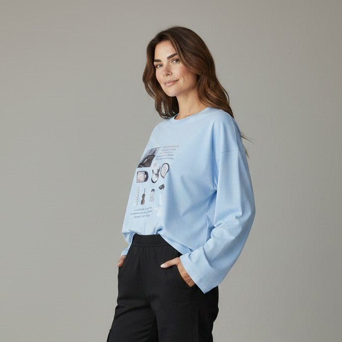 The 'Artsy Journal' Oversized Pullover