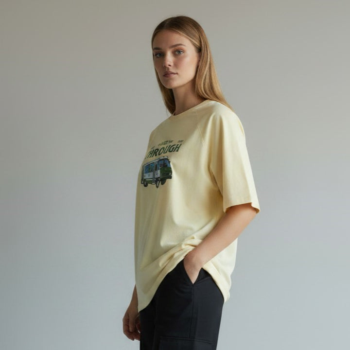 "Through" Graphic Oversized T-Shirt
