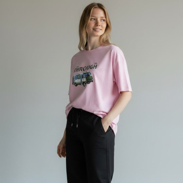 "Through" Graphic Oversized T-Shirt