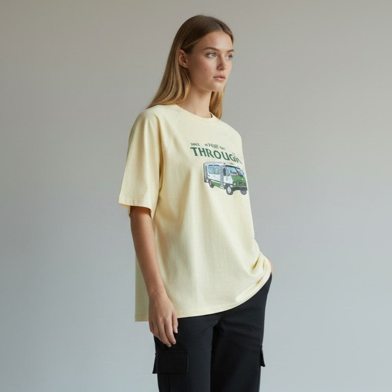 "Through" Graphic Oversized T-Shirt