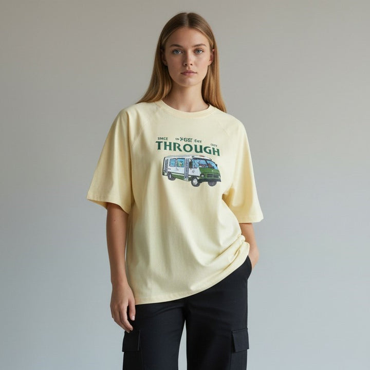 "Through" Graphic Oversized T-Shirt