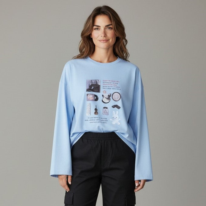 The 'Artsy Journal' Oversized Pullover