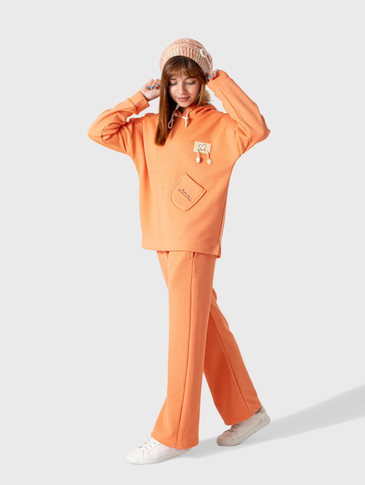 Waffle Knit Patch Pocket Training Suit