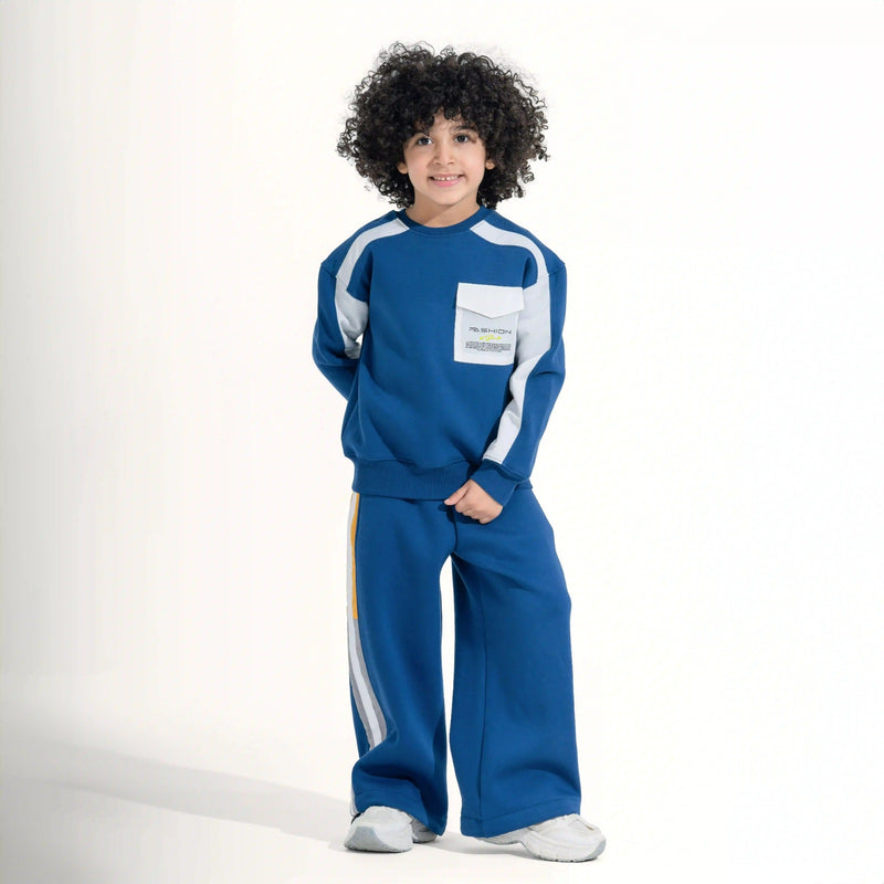 Kids Streetwear Graphic Tracksuit Set