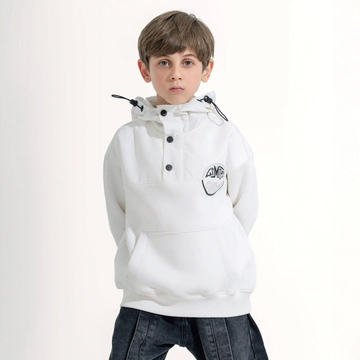 Urban Tag Mixed Hoodie