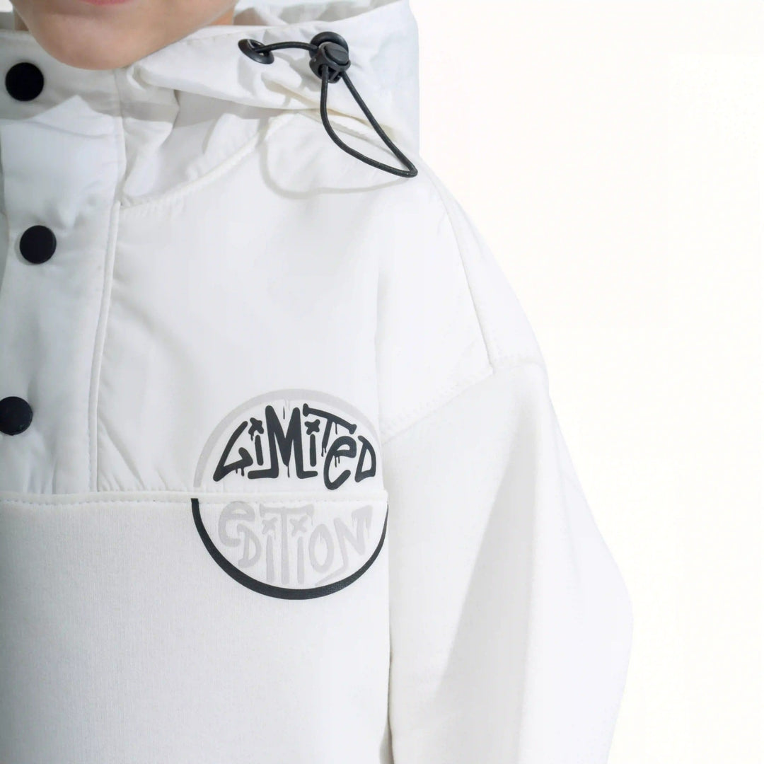 Urban Tag Mixed Hoodie