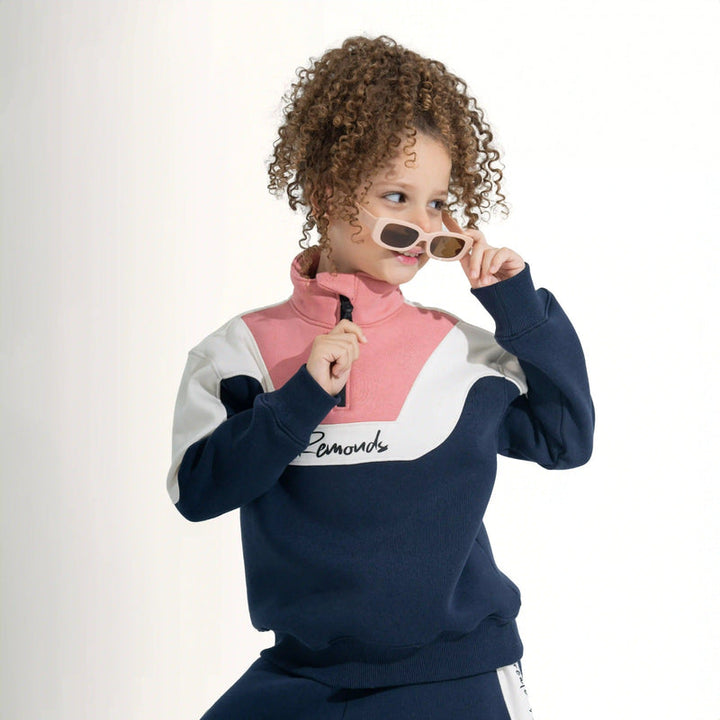 Color-Block Wide-Leg Tracksuit