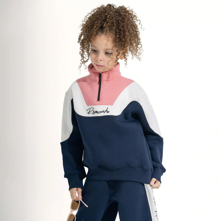 Color-Block Wide-Leg Tracksuit