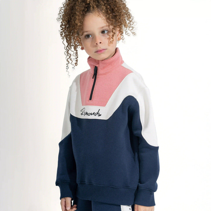 Color-Block Wide-Leg Tracksuit