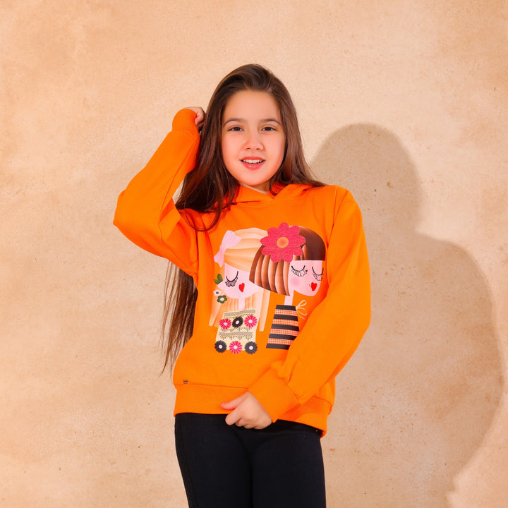 Cute Duo Graphic Hoodie