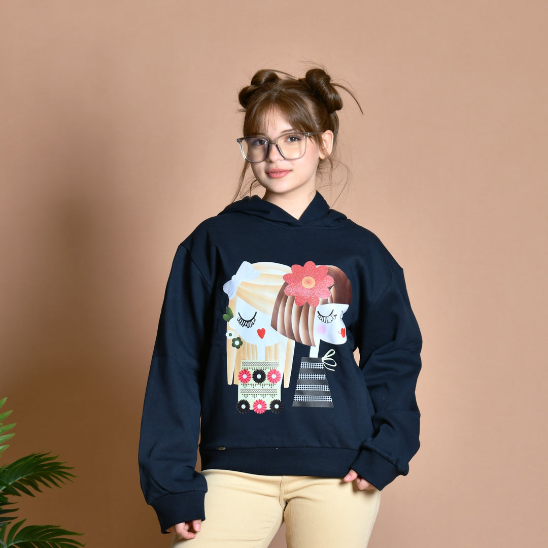 Cute Duo Graphic Hoodie