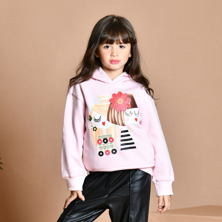 Cute Duo Graphic Hoodie