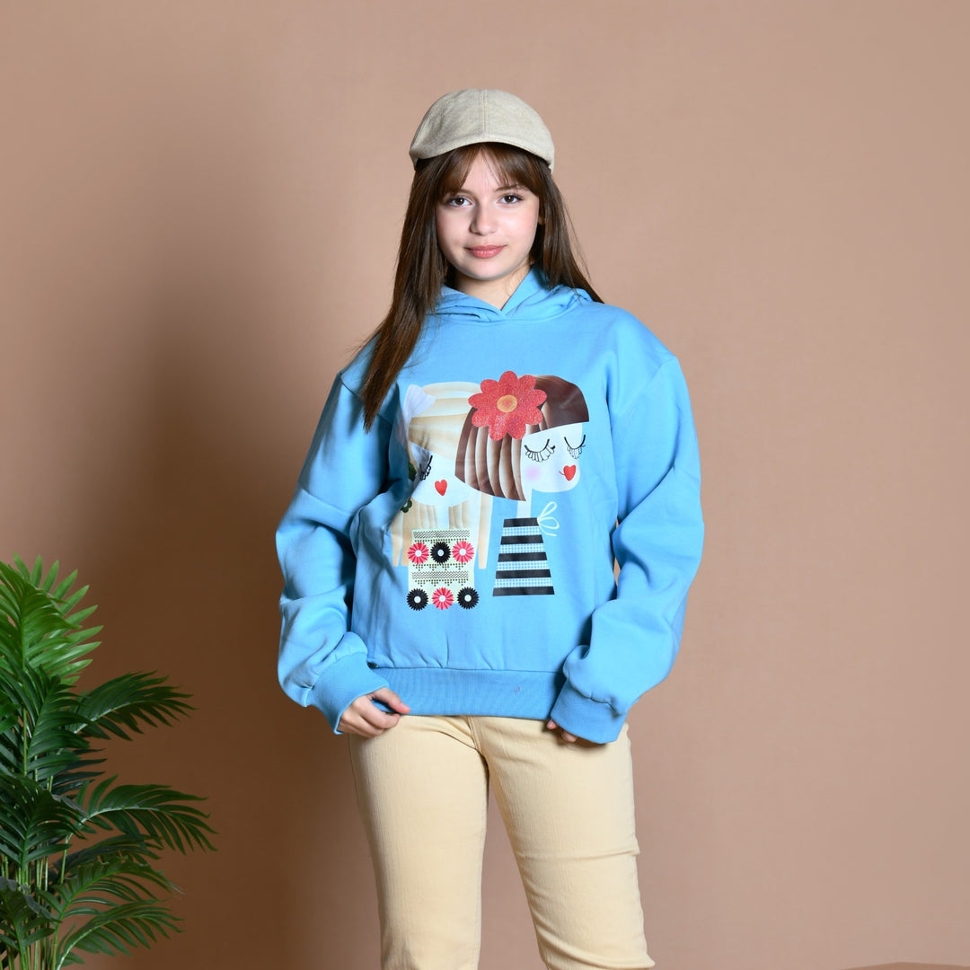 Cute Duo Graphic Hoodie