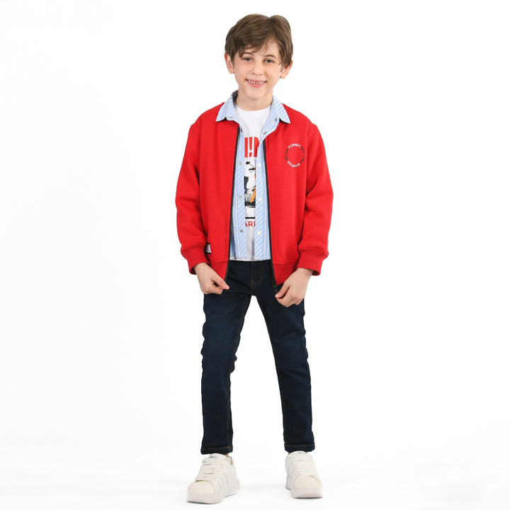 Sporty Red Varsity Combo