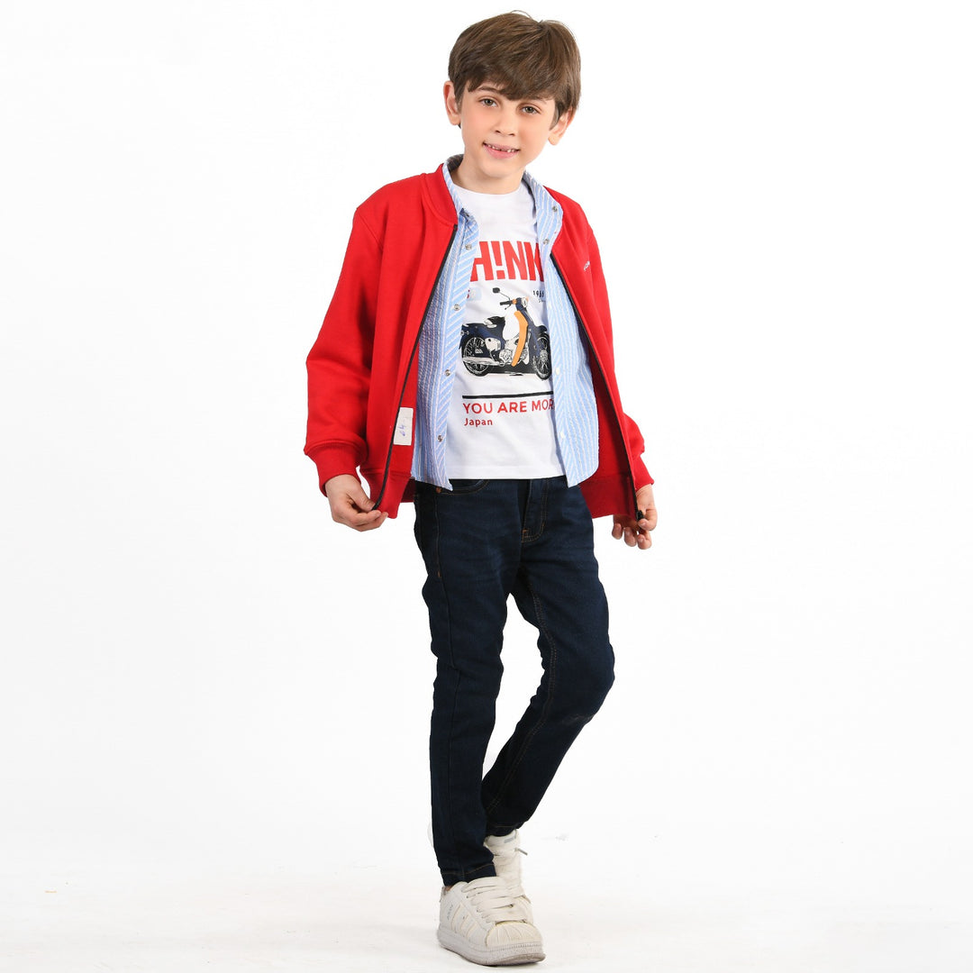 Sporty Red Varsity Combo