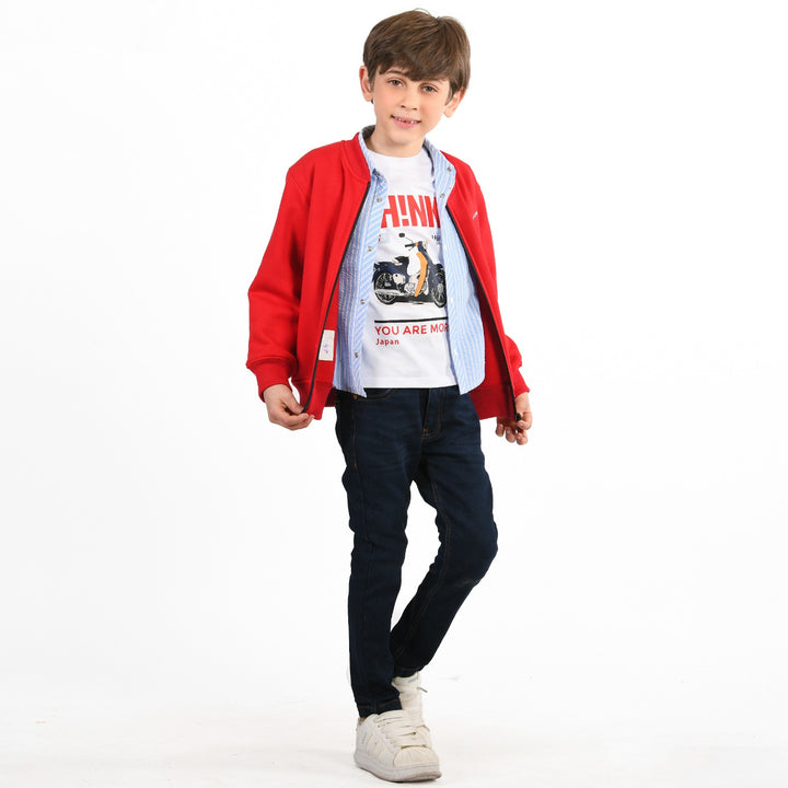 Sporty Red Varsity Combo