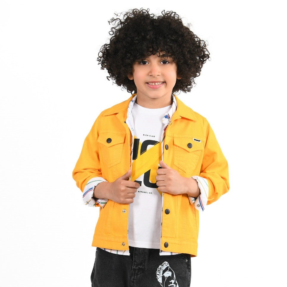 Mustard Denim & Striped Layers