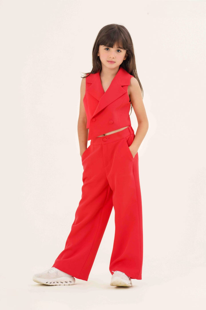 Modern Chic Asymmetric Vest & Wide-Leg Pant Set