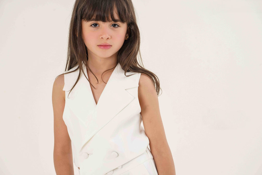 Modern Chic Asymmetric Vest & Wide-Leg Pant Set