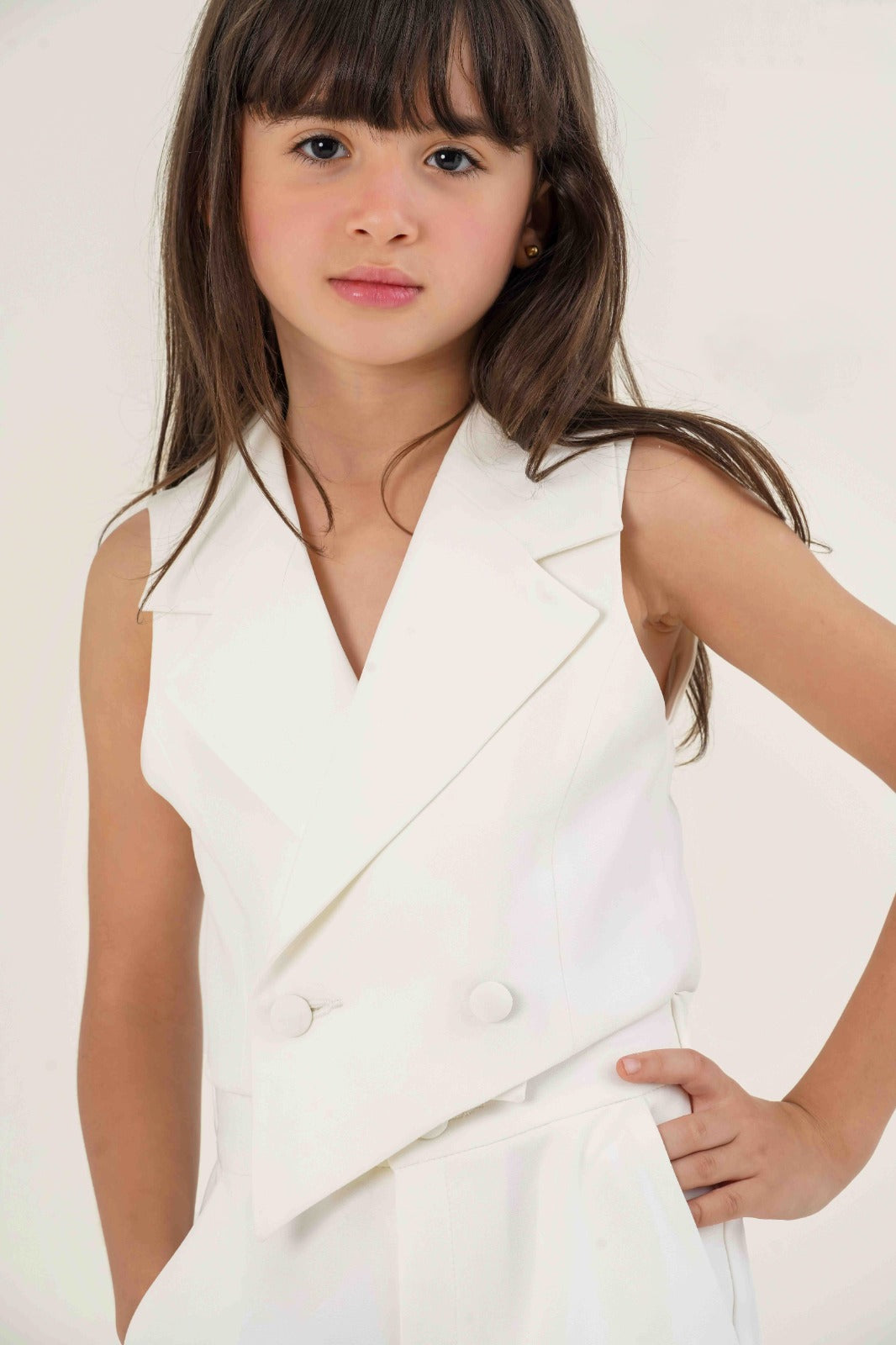 Modern Chic Asymmetric Vest & Wide-Leg Pant Set