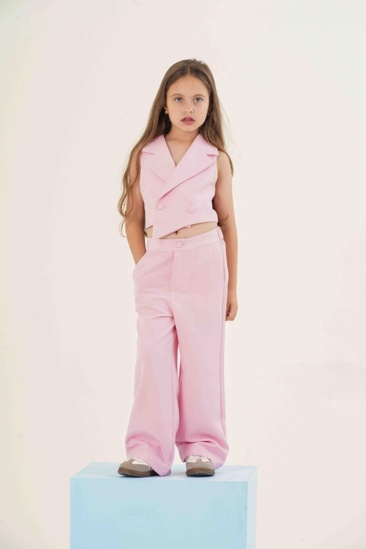 Modern Chic Asymmetric Vest & Wide-Leg Pant Set